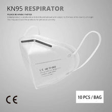 Load image into Gallery viewer, Disposable KN95 Respirator Face Mask | FDA EUA Disposable KN95 Mask FluShields 
