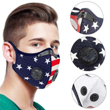 Load image into Gallery viewer, Sports Face Mask | US Flag Mask | Reusable Face Mask Reusable Sports Mask FluShields 
