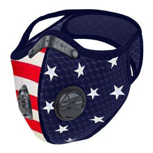 Load image into Gallery viewer, Sports Face Mask | US Flag Mask | Reusable Face Mask Reusable Sports Mask FluShields Other 

