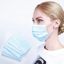 Cargar imagen en el visor de la galería, Blue Disposable 3 ply Surgical Mask Civil Mask Surgical Mask FluShields 
