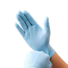 Carregar imagem no visualizador da galeria, Blue Non Powdered Nitrile Gloves | 100pcs / box | Various Sizes Nitrile Gloves FluShields 
