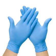 Carregar imagem no visualizador da galeria, Blue Non Powdered Nitrile Gloves | 100pcs / box | Various Sizes Nitrile Gloves FluShields 
