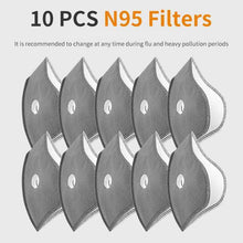 Carica l&#39;immagine nel visualizzatore di Gallery, PM2.5 Replacement Filters for Sports Face Masks PM2.5 Replacement Filters FluShields 10 Filters 
