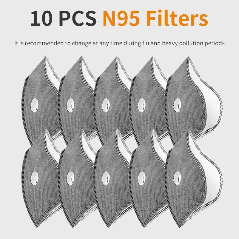 PM2.5 Replacement Filters for Sports Face Masks PM2.5 Replacement Filters FluShields 10 Filters 