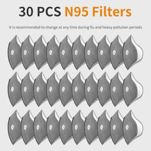 Carica l&#39;immagine nel visualizzatore di Gallery, PM2.5 Replacement Filters for Sports Face Masks PM2.5 Replacement Filters FluShields 30 Filters 
