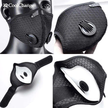 Charger l&#39;image dans la galerie, Reusable KN95 Respirator Mask Tactical (PM2.5) | Full Face Light Blue Reusable KN95 Mask FluShields 
