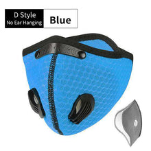 Cargar imagen en el visor de la galería, Reusable KN95 Respirator Mask Tactical (PM2.5) | Full Face Light Blue Reusable KN95 Mask FluShields 
