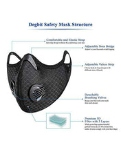 Charger l&#39;image dans la galerie, Reusable KN95 Sports Face Mask | Carbon Activated PM2.5 Filtration Reusable Sports Mask FluShields 
