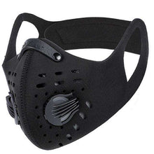 Carregar imagem no visualizador da galeria, Reusable Sports Face Mask | Black Tactical Mask Design | Fit Face Mask Reusable Sports Mask FluShields 1 10 Version 1

