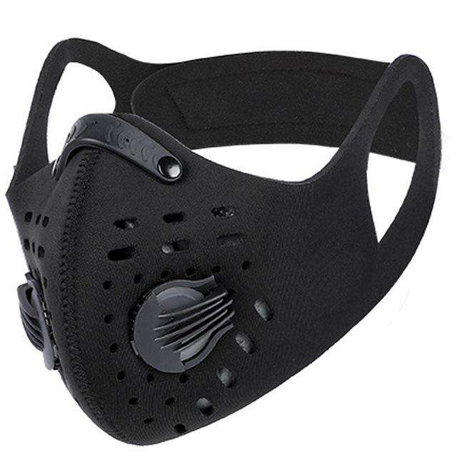 Reusable KN95 Sports Face Mask Black – FluShields