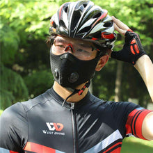 Laden Sie das Bild in den Gallery Viewer, Reusable Sports Face Mask | Tactical Design Full Strap Mesh Green Reusable Sports Mask FluShields 
