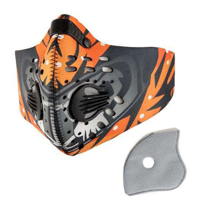 Reusable Sports Face Mask | Tactical Design Red Tiger Reusable Sports Mask FluShields United States Red Tiger 